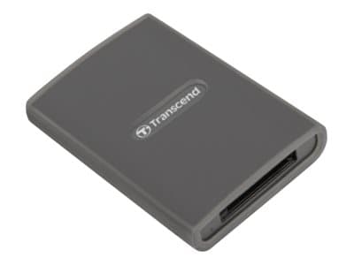 Transcend RDE2, CFexpress, Harmaa, 20000 Mbit/s, Alumiini, Windows 7, Windows 8, Windows 10, Mac OS X 10.2.8+, Linux Kernel 2.6.30+, 0 - 70 °C