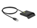 Miniatyrbild 1 av 3: Delock 91724 - Chipkortläsare USB-A svart (91724)