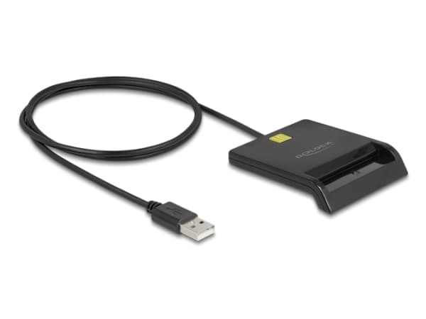 Delock 91724 - Chipkortläsare USB-A svart (91724) Svart