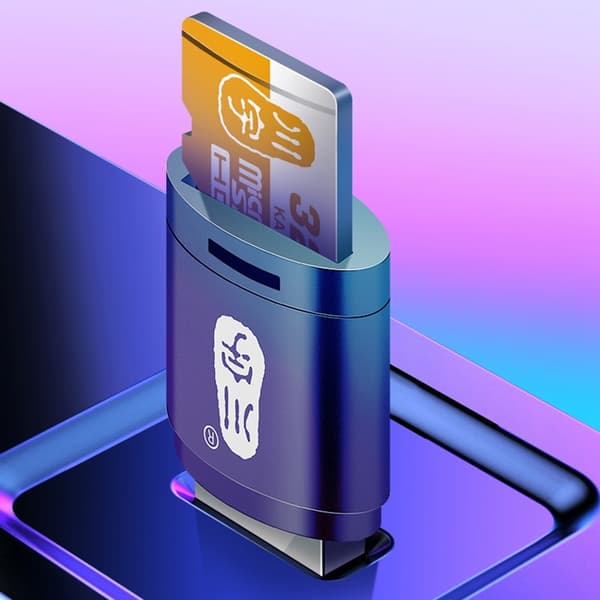 KAWAU Adapter USB 2.0 60MB/s TF-kortläsare Minneskortläsare Kortläsare