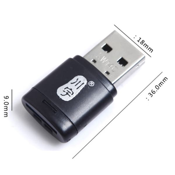 KAWAU Adapter USB 2.0 60MB/s TF-kortläsare Minneskortläsare Kortläsare