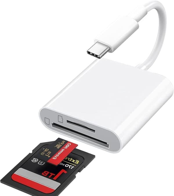TYPE-C Dual SD/TF-kortlæser, 480 Mbps, plug-and-play til hurtig dataoverførsel