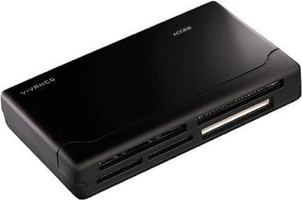 Vivanco 34296 - CF - MMC - MS Duo - MS PRO - MicroSD (TransFlash) - MiniSD - RS-MMC - SD - SDHC - SDXC - xD - Sort - 480 Mbit/s - USB 2.0 - 5 V - Wind
