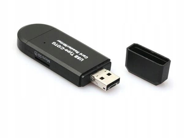 3-i-1 SD-kortleser USB, USB-C & Micro USB