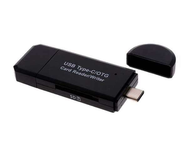 3-i-1 SD-kortleser USB, USB-C & Micro USB