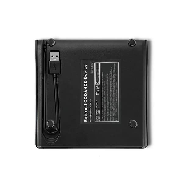 QOLTEC 51857 DVD-RW OPTISK SKIVASPELARE SVART