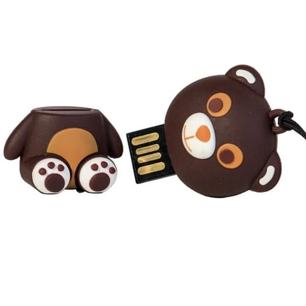 TECH1TECH TEC5124-16, 16 GB, 2.0, USB typ-A-kontakt, lock, brun