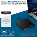 Miniatyrbild 2 av 4: Extern Blu-Ray-brännare - TECHPULSE120 - Ultra Slim - USB 3.0 - Kompatibel med Windows, Mac, Linux