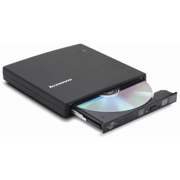 Extern DVD-brännare - LENOVO - USB - Svart - DVD-mediaformat Svart