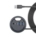 Miniatyrbillede 2 af 6: INF Kompakt USB 3.0 Hub: 2x USB-A, 1x USB-C & Audio Porte