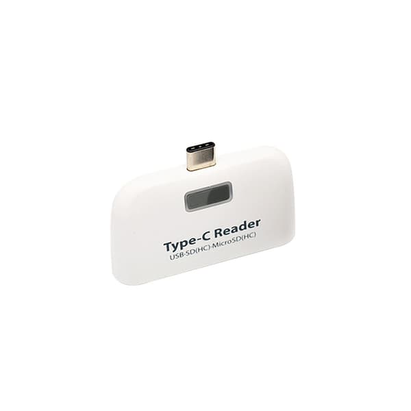INF Type-C -kortinlukija - USB-keskitin ja OTG-toiminto Valkoinen