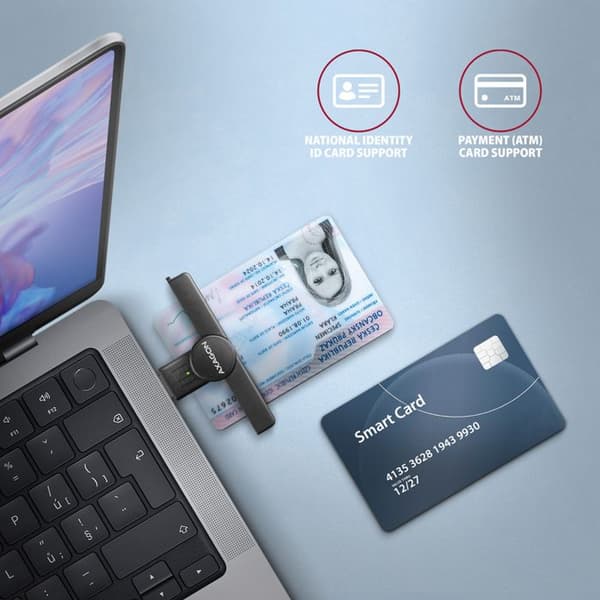 AXAGON CRE-SMPA USB Smart Card