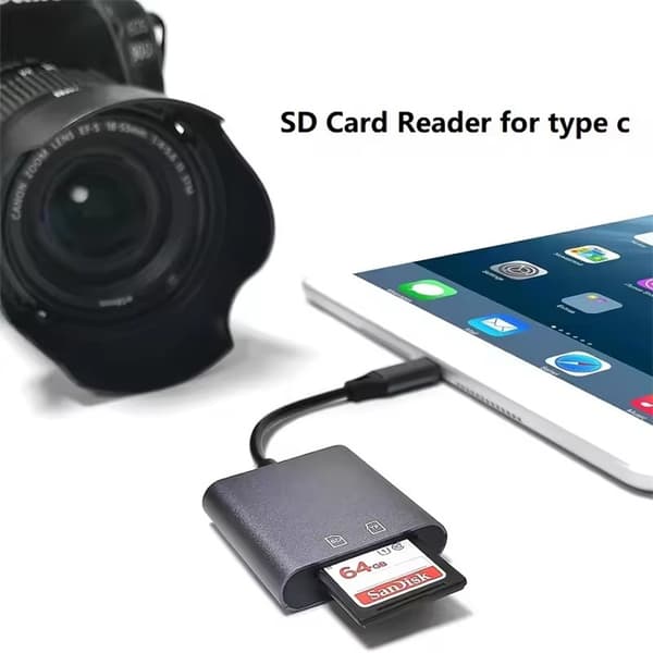 NÖRDIC USB-C Kortläsare SD UHS-I