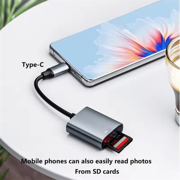 NÖRDIC USB-C Kortläsare SD UHS-I