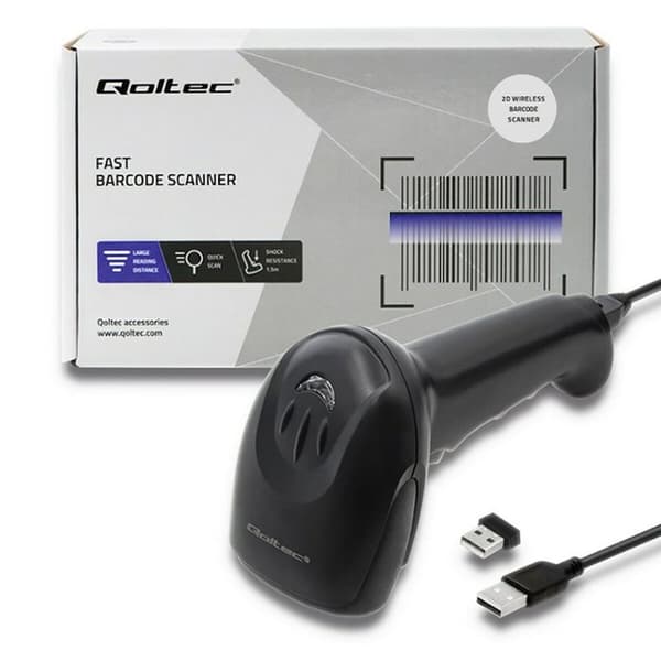 Stregkodelæser Qoltec 50868