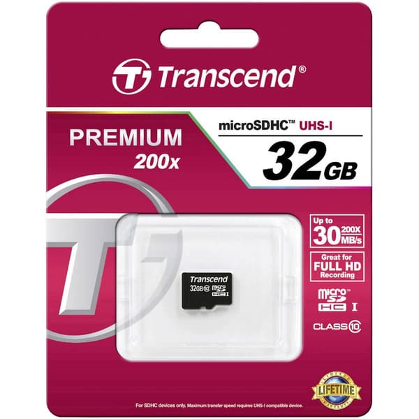 Transcend Premium microSDHC-Kort Industrial 32 GB Class 10
