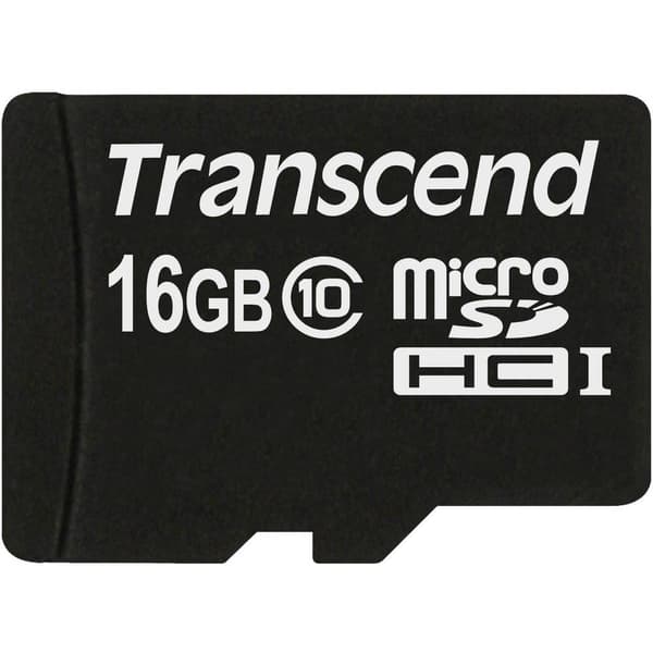 Transcend Premium microSDHC-Kort Industrial 16 GB Class 10, UHS-I inkl. SD-adapter