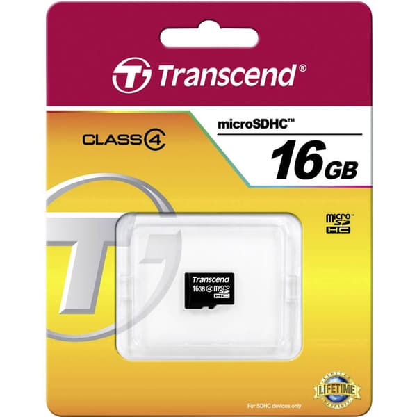 Transcend Standard microSDHC-Kort Industrial 16 GB Class 4