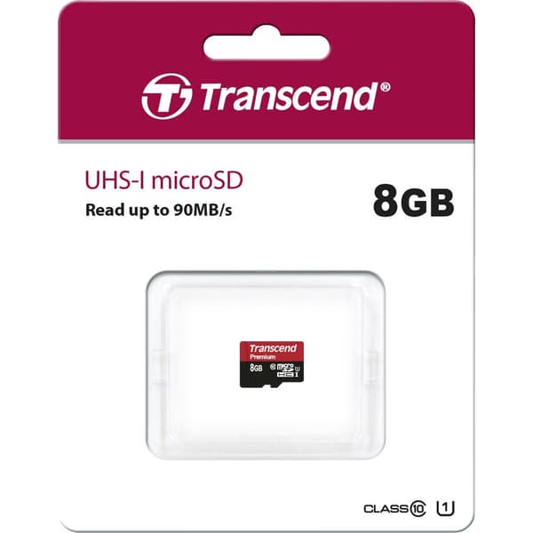 Transcend Premium microSDHC-Kort Industrial 8 GB Class 10, UHS-I