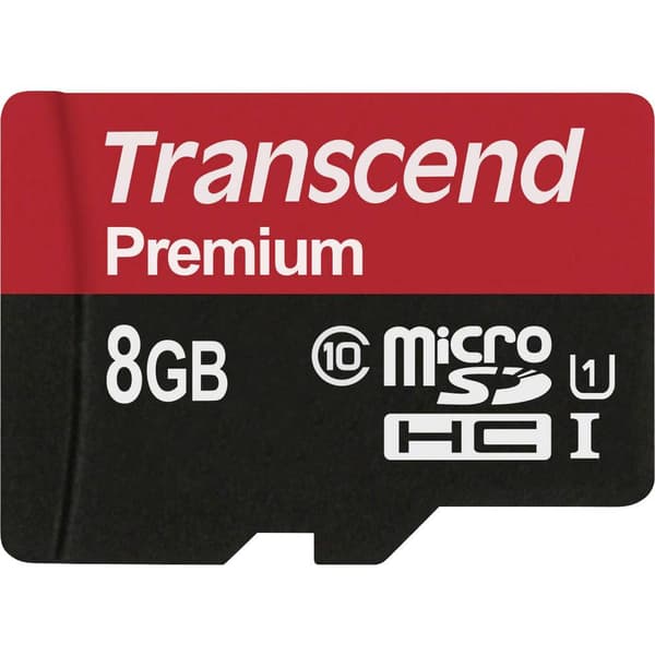 Transcend Premium microSDHC-Kort Industrial 8 GB Class 10, UHS-I