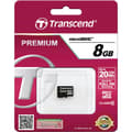 Miniatyrbild 2 av 2: Transcend Premium microSDHC-Kort Industrial 8 GB Class 10
