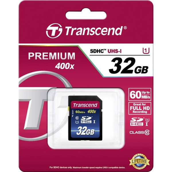 Transcend Premium 400 SDHC-Kort Industrial 32 GB Class 10, UHS-I