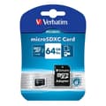 Miniatyrbild 4 av 4: Verbatim MICRO SDXC 64GB CL 10 ADAP microSDXC-Kort 64 GB Class 10 inkl. SD-adapter