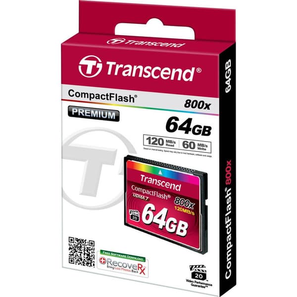 Transcend Premium 800x CF-kort 64 GB