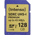 Miniatyrbild 1 av 2: Intenso Premium SDXC-Kort 128 GB Class 10, UHS-I