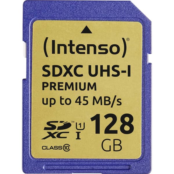 Intenso Premium SDXC-Kort 128 GB Class 10, UHS-I