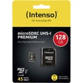 Miniatyrbild 2 av 4: Intenso Premium microSDXC-Kort 128 GB Class 10, UHS-I inkl. SD-adapter