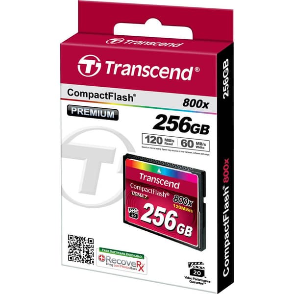Transcend Premium 800x CF-kort 256 GB