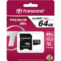 Miniatyrbild 3 av 4: Transcend Premium microSDXC-Kort Industrial 64 GB Class 10, UHS-I inkl. SD-adapter