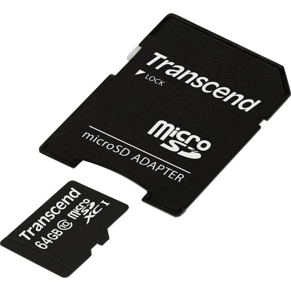 Transcend Premium microSDXC-Kort Industrial 64 GB Class 10, UHS-I inkl. SD-adapter
