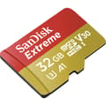 Miniatyrbild 4 av 4: SanDisk Extreme® Mobile microSDHC-Kort 32 GB Class 10, UHS-I, UHS-Class 3, v30 Video Speed Class inkl. SD-adapter, A1-p