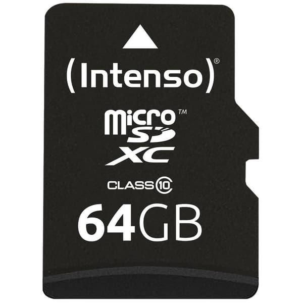 Intenso High Performance microSDXC-Kort 64 GB Class 10 inkl. SD-adapter