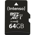 Miniatyrbild 3 av 4: Intenso Premium microSDXC-Kort 64 GB Class 10, UHS-I inkl. SD-adapter