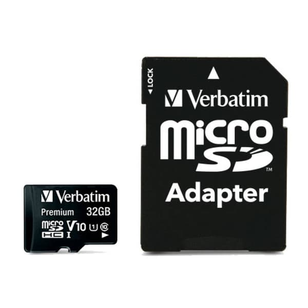Verbatim MICRO SDHC 32GB CL 10 ADAP microSDHC-Kort 32 GB Class 10 inkl. SD-adapter