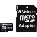 Miniatyrbild 1 av 4: Verbatim MICRO SDHC 32GB CL 10 ADAP microSDHC-Kort 32 GB Class 10 inkl. SD-adapter