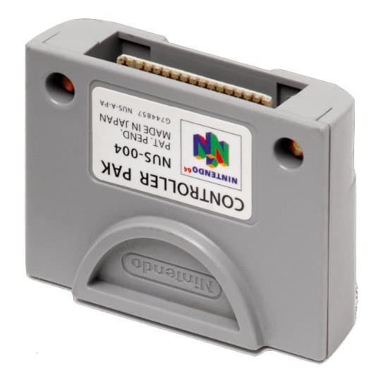 N64 - Nintendo 64 - Controller Pak - Original - N64 (KÄYTETTY TAVARA)