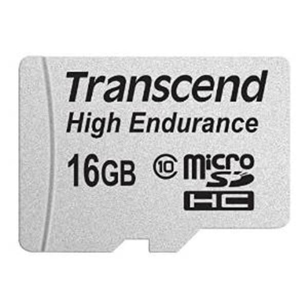 Transcend High Endurance microSDHC-Kort 16 GB Class 10 inkl. SD-adapter