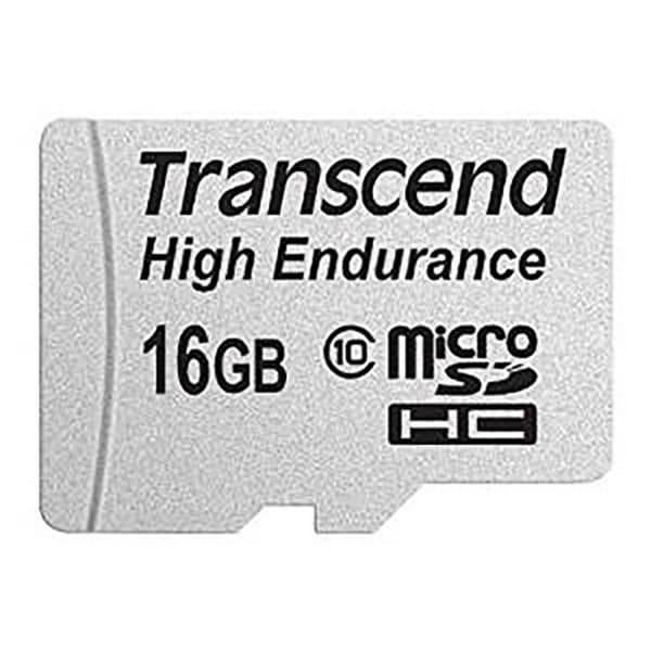Transcend High Endurance microSDHC-Kort 16 GB Class 10 inkl. SD-adapter