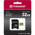 Miniatyrbild 2 av 2: Transcend Premium 500S microSDHC-Kort 32 GB Class 10, UHS-I, UHS-Class 3, v30 Video Speed Class inkl. SD-adapter
