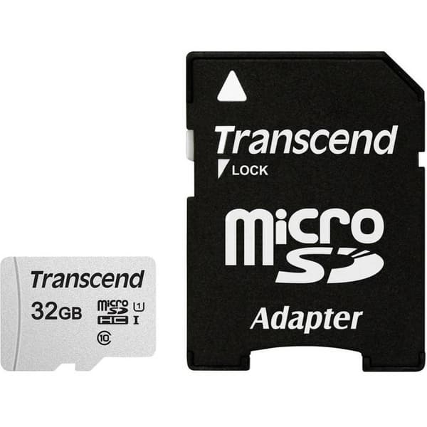 Transcend Premium 300S microSDHC-Kort 32 GB Class 10, UHS-I, UHS-Class 1 inkl. SD-adapter