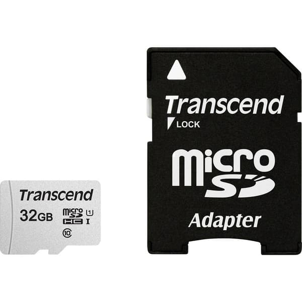 Transcend Premium 300S microSDHC-Kort 32 GB Class 10, UHS-I, UHS-Class 1 inkl. SD-adapter