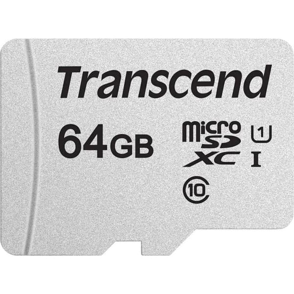 Transcend Premium 300S microSDXC-Kort 64 GB Class 10, UHS-I, UHS-Class 1 inkl. SD-adapter