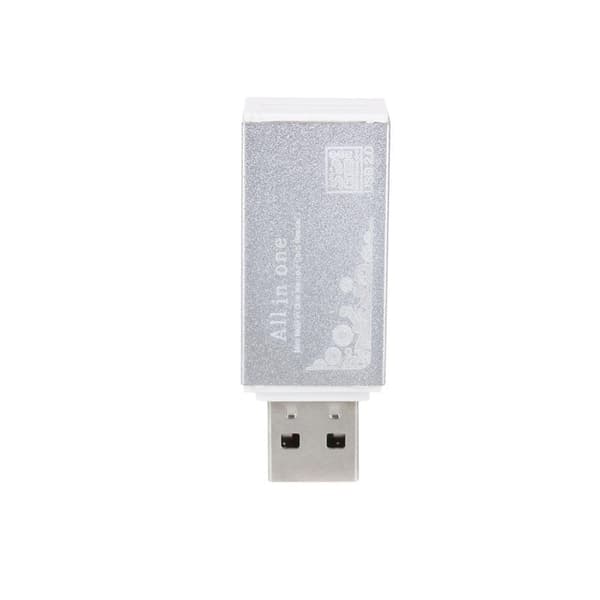 Kompakt USB-Minnekortleser | 4 i 1
