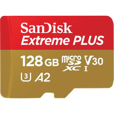 SANDISK MicroSDXC Extreme Plus 128GB 170MB/s A2 C10 V30 UHS-I
