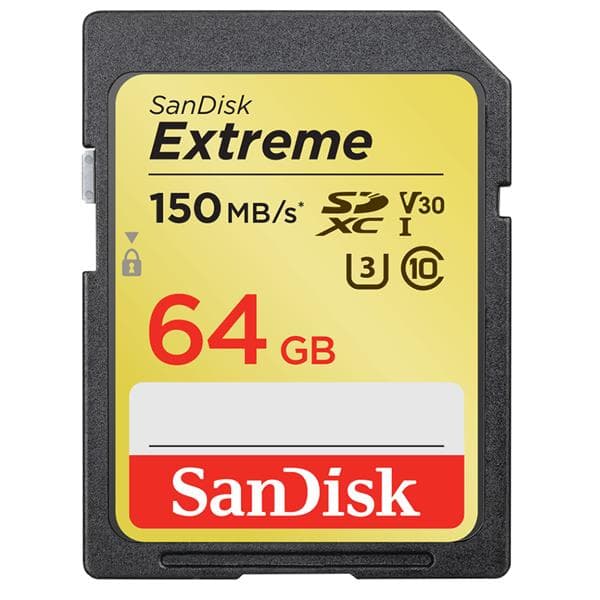 SANDISK SDXC Extreme 64GB 150MB/s UHS-I