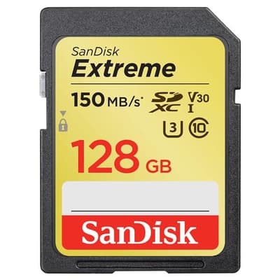SANDISK SDXC Extreme 128GB 150MB/s UHS-I